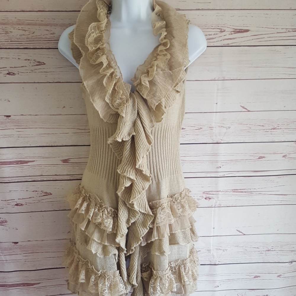 ruffle vest